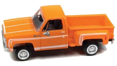 30617 - Classic Metal Works HO 1976 Chevrolet Stepside Pickup - Tangier Orange