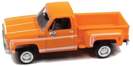 30617 - Classic Metal Works HO 1976 Chevrolet Stepside Pickup - Tangier Orange