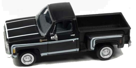 30618 - Classic Metal Works HO 1976 Chevrolet Stepside Pickup - Midnight Black