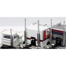 HS-Combo Masterbilt Models 1/87 (HO) Scale Preformed Exhaust Heat Shields - Combo Pack Accessory (3 Pair)