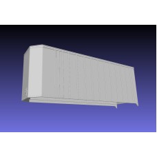 BNPT-07 Hexagon Models HO Scale Trailmobile Bullnose 28'x96" Pup Trailer Kit - Brown Transport, Exterior Post