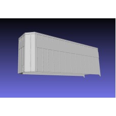 BNPT-11 Hexagon Models HO Scale Trailmobile Bullnose 28'x96" Pup Trailer Kit - CF, Exterior Post, Long Sign Boards
