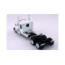 HL-990073 HO Logistics HO Kenworth W990 Flat Top Sleeper Two Axle Truck Tractor- White
