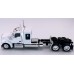 HL-990073 HO Logistics HO Kenworth W990 Flat Top Sleeper Two Axle Truck Tractor- White