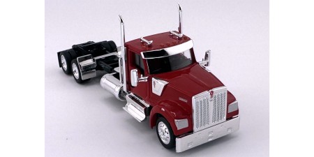 HL-990081 HO Logistics HO Kenworth W990 Day Cab Two Axle Truck Tractor - Red