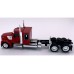 HL-990083 HO Logistics HO Kenworth W990 Flat Top Sleeper Two Axle Truck Tractor - Red
