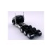 HL-990092 HO Logistics HO Kenworth W990 Day Cab Tri-Axle Truck Tractor - Black