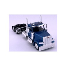 HL-589061 HO Logistics HO Peterbilt 589 Day Cab Two Axle Truck Tractor - Metallic Blue