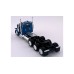 HL-589062 HO Logistics HO Peterbilt 589 Day Cab Tri-Axle Truck Tractor - Metallic Blue