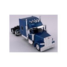 HL-589065 HO Logistics HO Peterbilt 589 Standup Sleeper Two Axle Truck Tractor - Metallic Blue