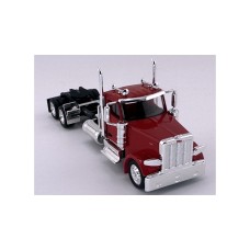 HL-589081 HO Logistics HO Peterbilt 589 Day Cab Two Axle Truck Tractor - Red