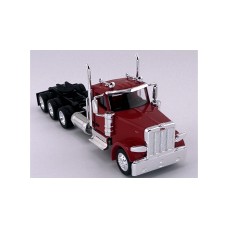 HL-589082 HO Logistics HO Peterbilt 589 Day Cab Tri-Axle Truck Tractor - Red