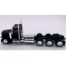 HL-589092 HO Logistics HO Peterbilt 589 Day Cab Tri-Axle Truck Tractor - Black