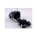 HL-589094 HO Logistics HO Peterbilt 589 72" Flat Top Sleeper Two Axle Truck Tractor - Black
