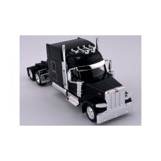 HL-589095 HO Logistics HO Peterbilt 589 72" Standup Sleeper Two Axle Truck Tractor - Black