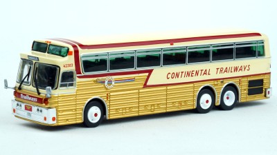 87-0545 Iconic Replicas HO Scale 1969 Golden Eagle Model 05 Bus - Continental Trailways