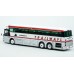 87-0547 Iconic Replicas HO Scale 1969 Silver Eagle Model 05 Bus - Adirondack Trailways