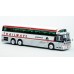 87-0547 Iconic Replicas HO Scale 1969 Silver Eagle Model 05 Bus - Adirondack Trailways