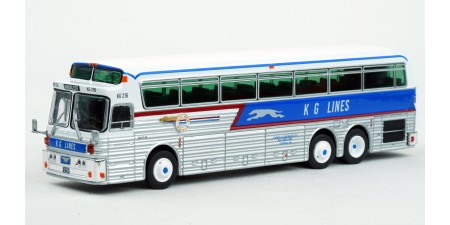 87-0546 Iconic Replicas HO Scale 1969 Silver Eagle Model 05 Bus - KG Lines