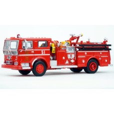 87-0536 Iconic Replicas 1973 Ward LaFrance Fire Truck L.A. County Fire Dept Engine 51