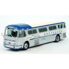87-0566 Iconic Replicas HO Scale 1959 GM PD4104 Bus - Greyhound Lines