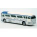 87-0566 Iconic Replicas HO Scale 1959 GM PD4104 Bus - Greyhound Lines
