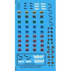 HO Scale Lonestar Models Bobcat Skid Steer Loader Decal Set