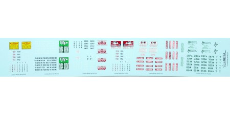 HO Scale Lonestar Models Owner-Operator Truck Tractor Decal Set #1 - 6 Assorted