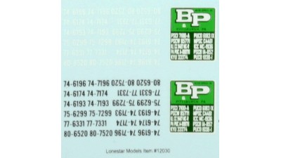 HO Scale Lonestar Models B&P Motor Express Truck Tractor Decal Set (1)