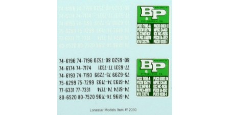 HO Scale Lonestar Models B&P Motor Express Truck Tractor Decal Set (1)