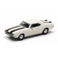 870144020 HO Scale Minichamps 1967 Chevrolet Camaro - White/Black Stripes
