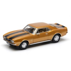 870144022 HO Scale Minichamps 1967 Chevrolet Camaro - Metallic Gold/Black Stripes
