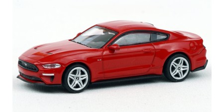 870087020 HO Scale Minichamps 2018 Ford Mustang GT - Red