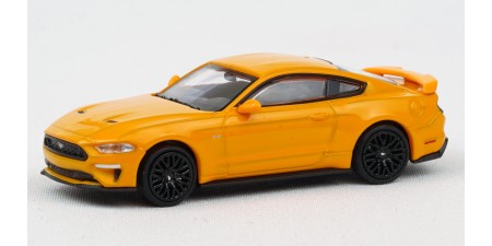870087024 HO Scale Minichamps 2018 Ford Mustang GT - Metallic Orange