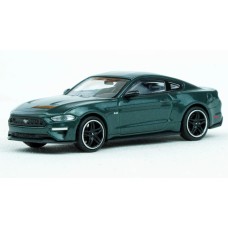 870087025 HO Scale Minichamps 2018 Ford Mustang GT - Dark Metallic Green