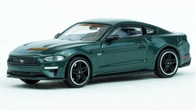 870087025 HO Scale Minichamps 2018 Ford Mustang GT - Dark Metallic Green