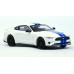 870087026 HO Scale Minichamps 2018 Ford Mustang GT - White/Blue Stripes