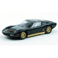 870103024 HO Scale Minichamps 1966 Lamborghini Miura - Black/Gold