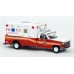 870360 - PCX87 1997 Ford F-350 Horton Ambulance, Red/White, FDNY