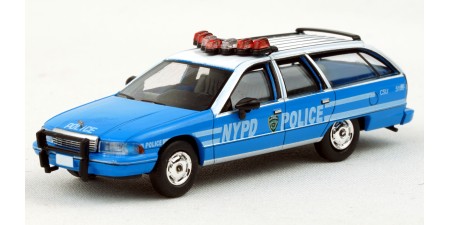PCX870452 - PCX87 HO 1991 Chevrolet Caprice Station Wagon -  Blue NYPD