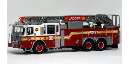 870233 - PCX87 Ferrara Ultra - FDNY Ladder 80 Fire Truck - Staten Island (Port Richmond)