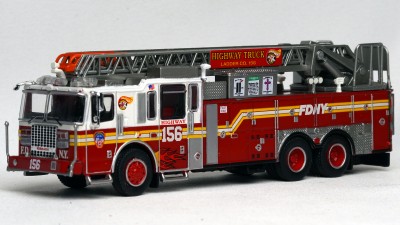 870234 - PCX87 Ferrara Ultra - FDNY Ladder 156 Fire Truck - Brooklyn (Midwood)