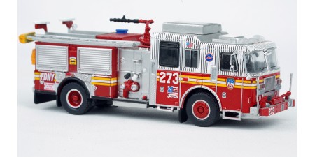 870680 - PCX87 Seagrave Marauder II - FDNY Fire Engine 273 Queens (Flushing) "Mets Pinstripes"