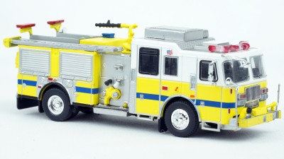 870687 - PCX87 Seagrave Marauder II Pumper Fire Engine - Light Yellow/White