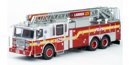 870688 - PCX87 Ferrara Ultra - FDNY Ladder 129 Fire Truck - Queens (Flushing) "Mets Pinstripes"