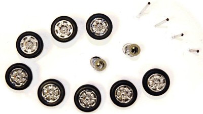 537-5251.26 - HO Scale River Point Station Accessory Pack - Wheel Set, 20" Satin Plated, 6 Spoke
