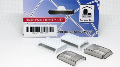 537-5251.69 - HO Scale River Point Station Accessory Pack - Contoured Pickup Box Cap (Type 1 Cap), Painted White