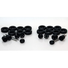 537-5251.11 - HO Scale River Point Station Accessory Pack - Wheel Set, 17" Black, 5 Spoke