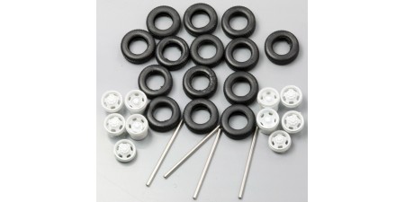 537-5251.79 - HO Scale River Point Station Accessory Pack - Wheel Set, 17" Painted White, 5-oval openings