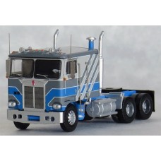 TRW41057 - N Scale Trainworx Kenworth K100 VIT Tandem Axle Truck Tractor - Gray/Blue